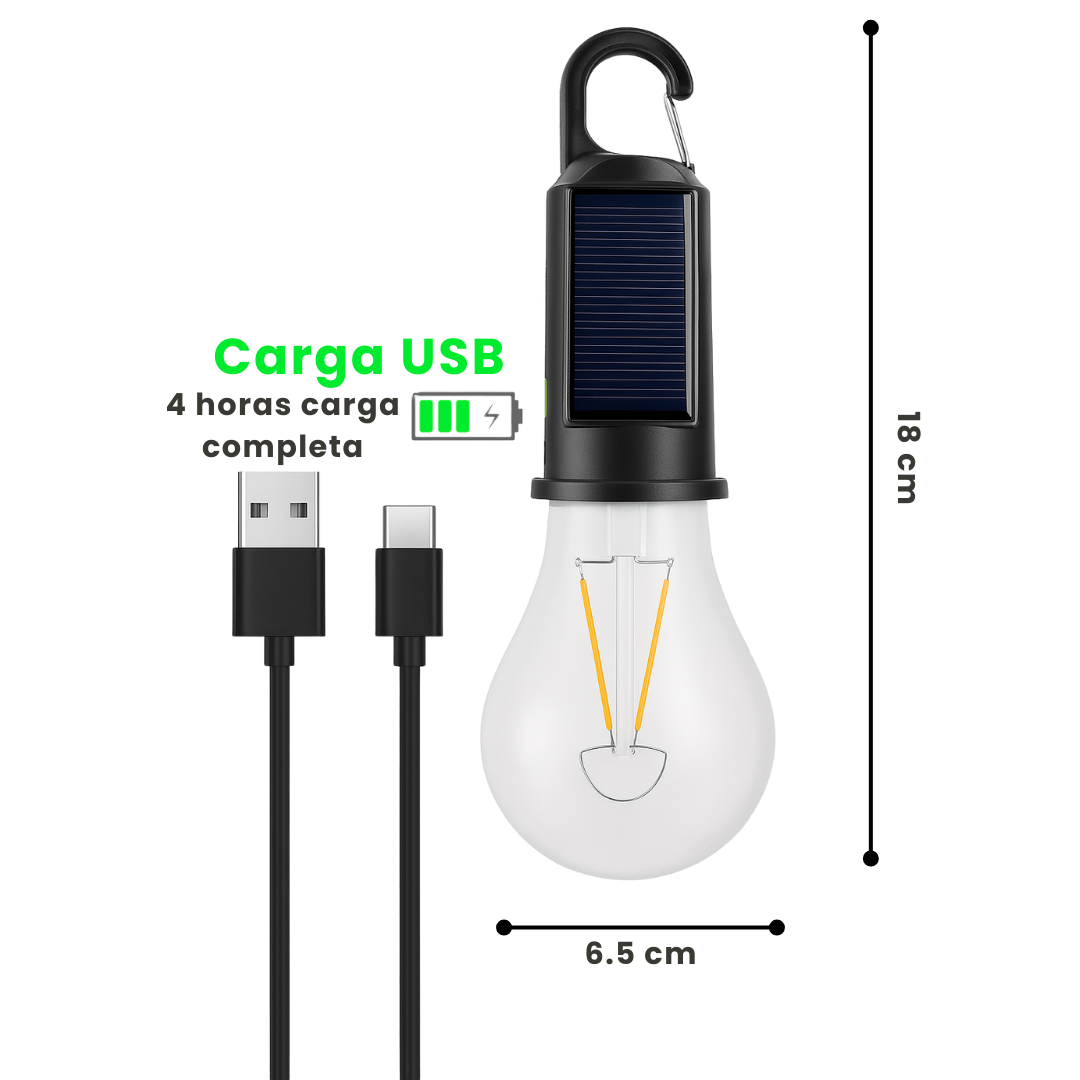 Bombilla led solar Portátil