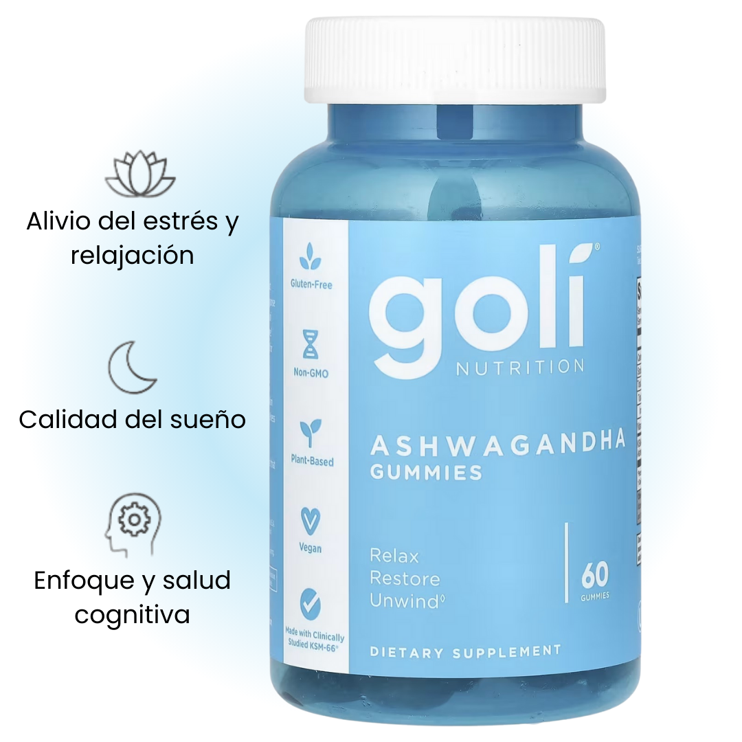 “Goli Zero Azúcar - Salud Digestiva, Relajo & Energía en 3 Gomitas”