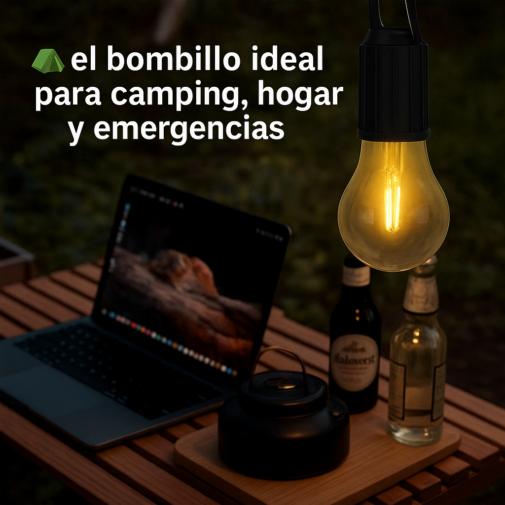 Bombilla led solar Portátil
